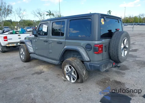2020 Jeep Wrangler Unlimited Sahara 4X4 z USA, uszkodzony, nr VIN 1C4HJXEN5LW164276
